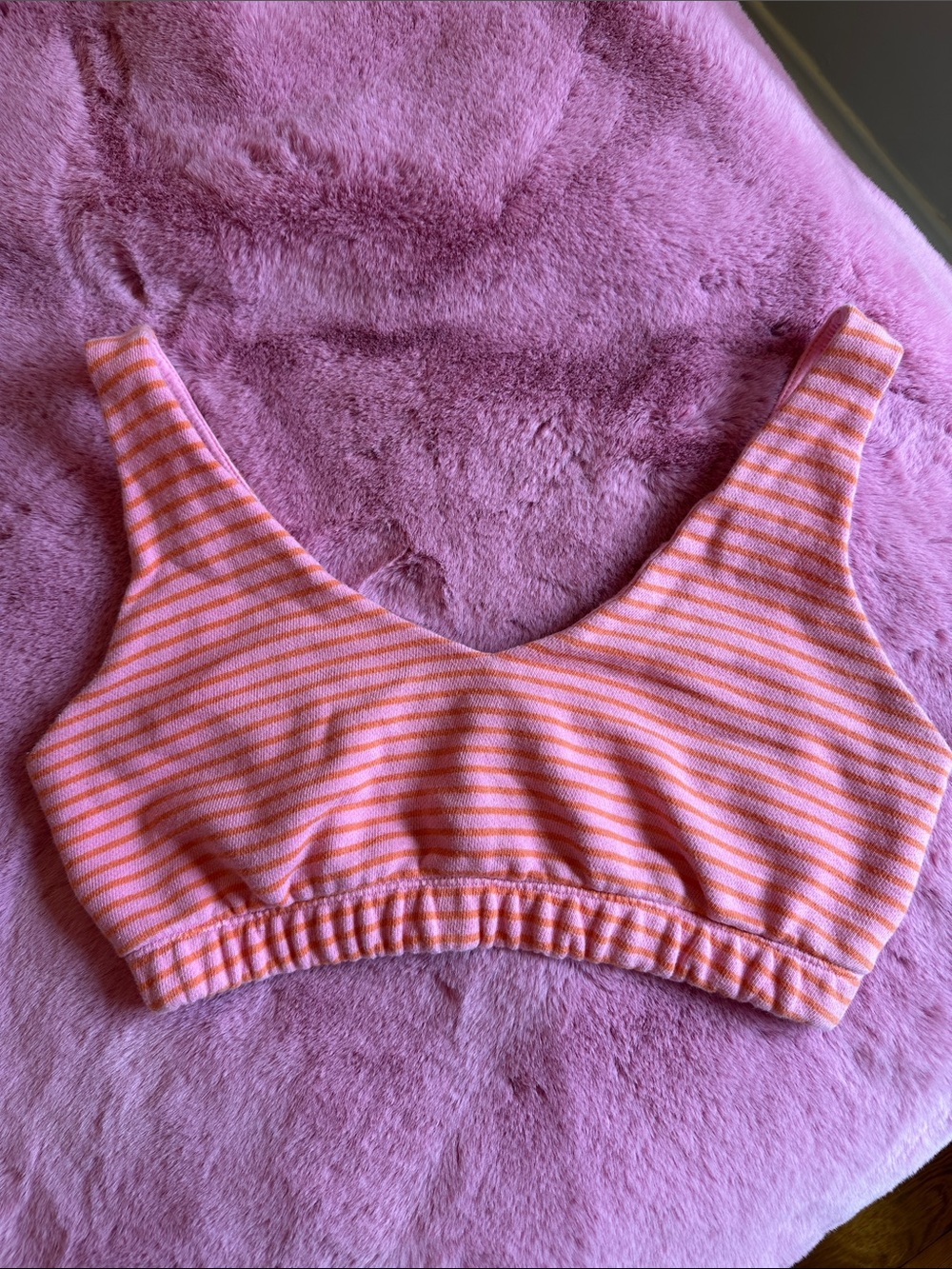 wild fable Pink and Orange Striped Bralette